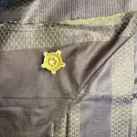 Chocolate Brown sequin work Pure Tussar Silk Saree