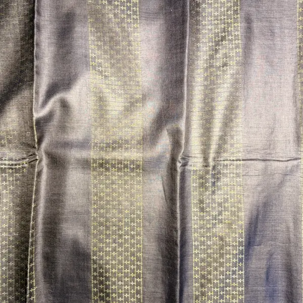 Chocolate Brown sequin work Pure Tussar Silk Saree