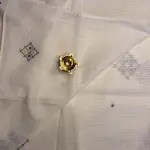 White Thread & Mirror work Pure Cotton Saree