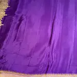 Purple With lavender Pure Crepe Silk Saree