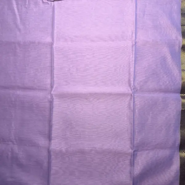 Lavender Ganga Jamuna Border Maheshwari Silk Cotton Saree