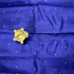 Navy Blue lehariya thread work Semi Tussar Silk Saree