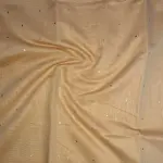 Peach with elegant mirror work Kota Cotton Saree