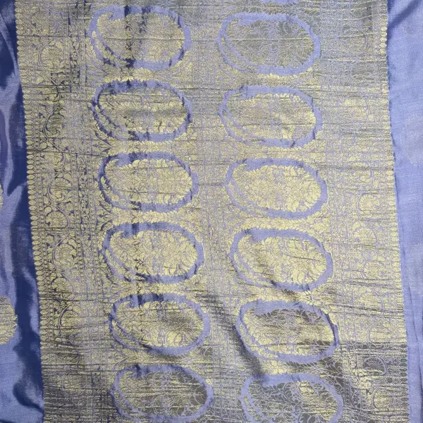 Lavender Crush Viscose Georgett Fancy Saree