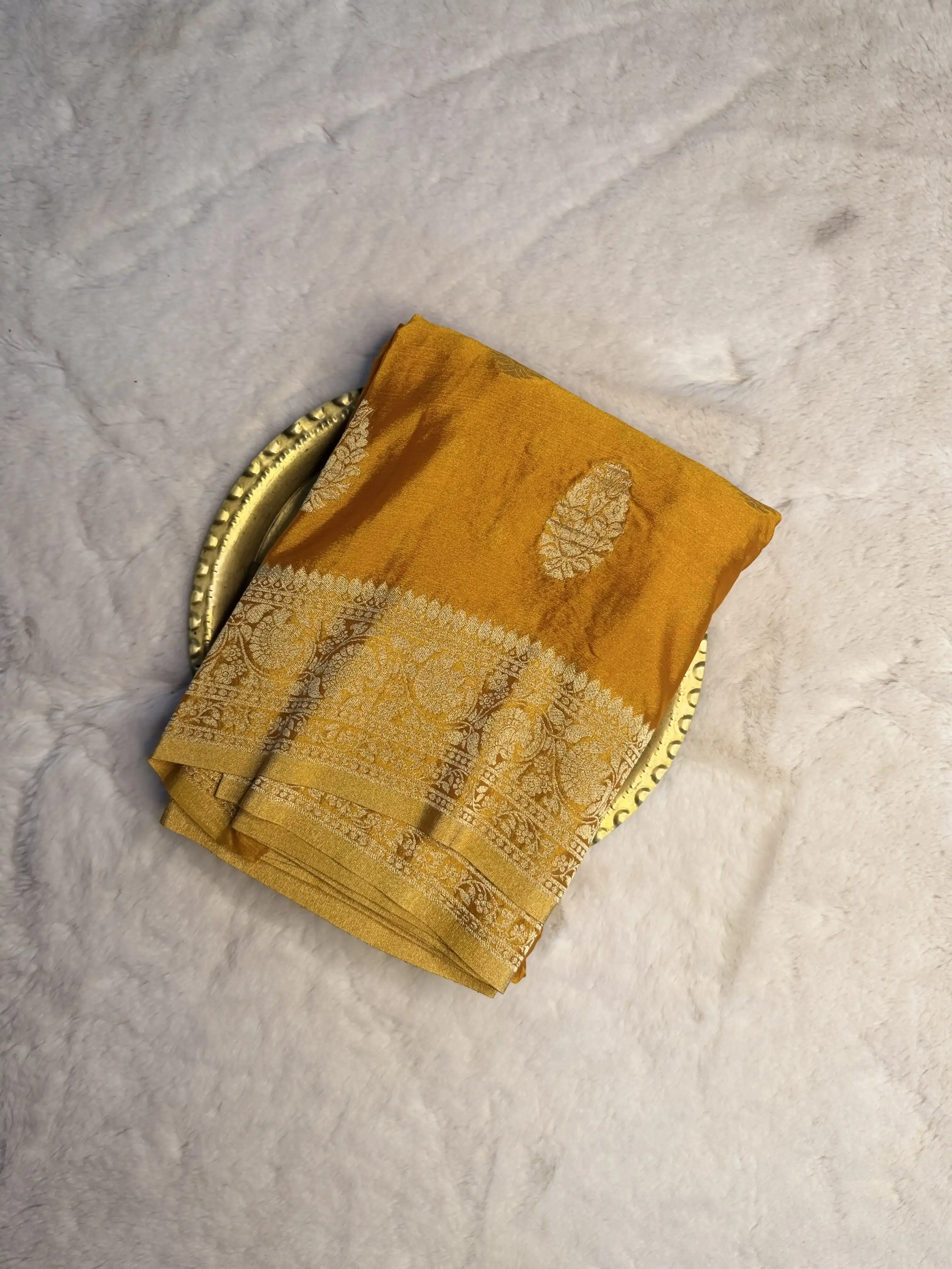 Lavender Crush Viscose Georgett Fancy Saree