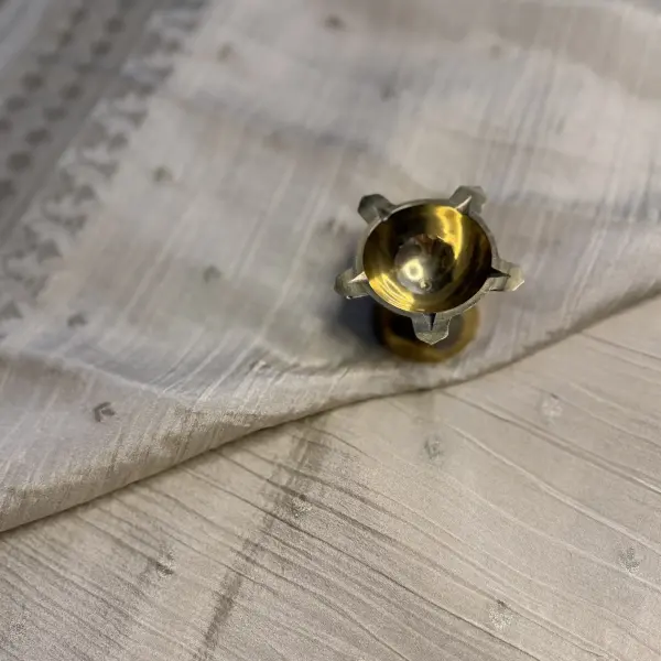 Cream Crush With buttas Viscose georgett fancy saree