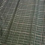 Dark Green Checks Semi Crepe fancy Saree