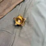 Powder Blue antique zari Pure Khaddi Georgett Saree