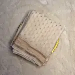 Cream Pure Khaddi Georgett Saree