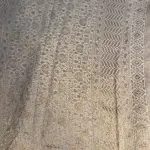 Cream Pure Khaddi Georgett Saree