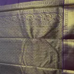 Grey with Maroon Border Semi Silk Saree