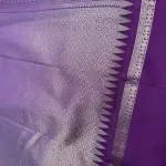 Pink with Purple Bentex Border Semi Silk Saree