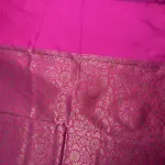 Dark pink with small buttas semi benaras saree