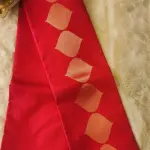 Rani pink contemporary with gold and silver zari design silk Saree