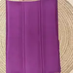 Magenta pink bentex border pure crepe silk 120gsm