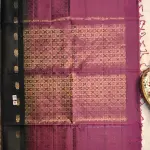 Dark green with classic maroon soft silk saree
