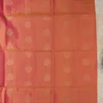 Orange with maroon border soft silk saree