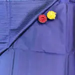 Sky blue with navy blue contrast soft silk saree