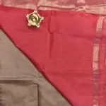 Beige and pink silk saree