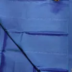 Royal Blue Temple border silk saree