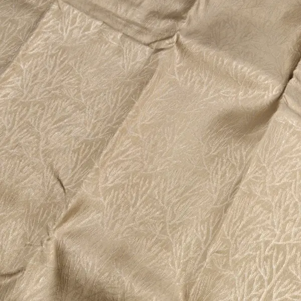 Beige self design silk saree