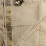 Cream with Elegant border soft silk saree