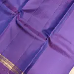 Purple plain elegant border silk saree