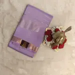 Lavender with pista green silver border silk saree