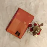 Orange Peacock motifs silk saree