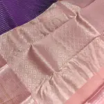 Purple and baby pink silk saree