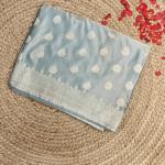 Powder Blue all over buttas benaras saree