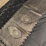Black jaal pattern Benaras saree