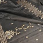 Black jaal pattern Benaras saree