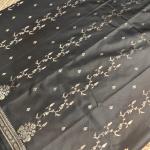 Black jaal pattern Benaras saree