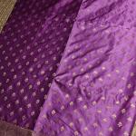 Purple with buttas Benaras saree