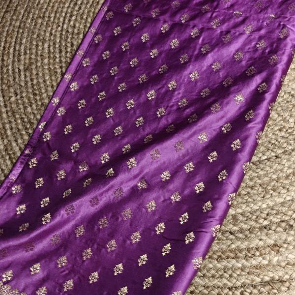 Purple with buttas Benaras saree