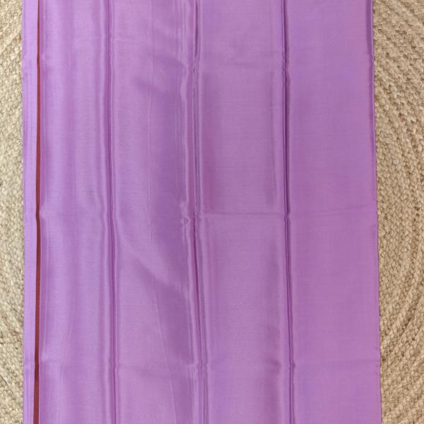 Lavender with maroon border pure crepe silk saree 70gsm